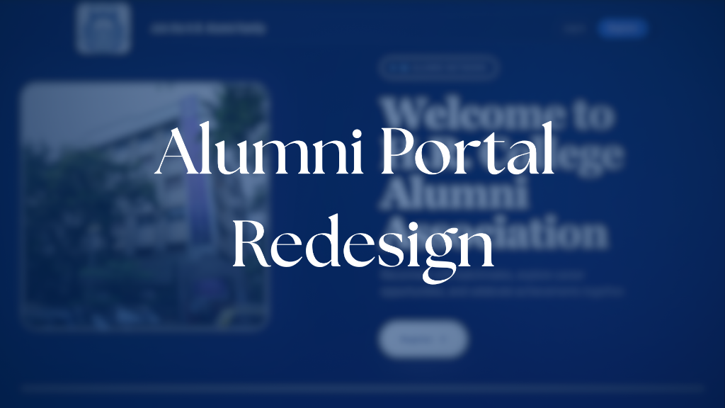 Alumni Portal UI Design